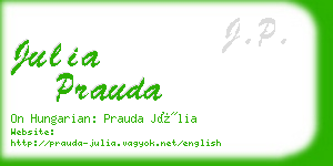 julia prauda business card